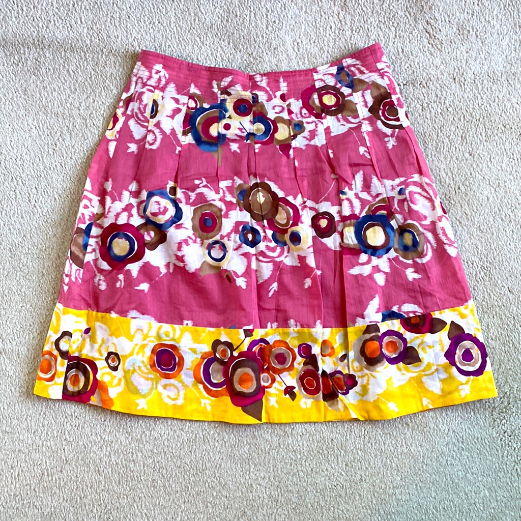 Bcbgmaxazria Cotton And Lined Light Skirt